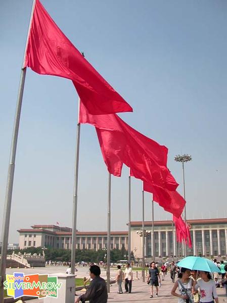 人民英雄紀念碑前之旗海