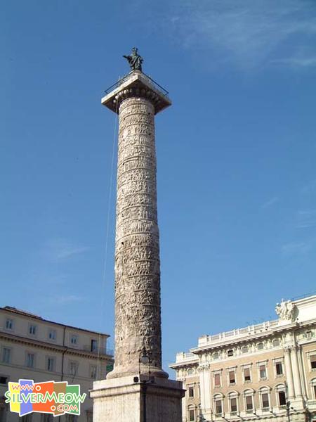 意大利罗马 马可.奥略里欧圆柱 Piazza Colonna