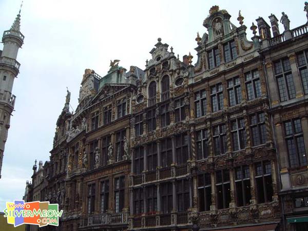 比利时布鲁塞尔 大广场 Grand Place 广场上中世纪建筑物