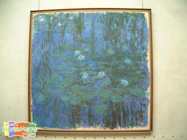 蓝色睡莲 Water Lillies at Giverny - 莫奈 Claude Monet 作品