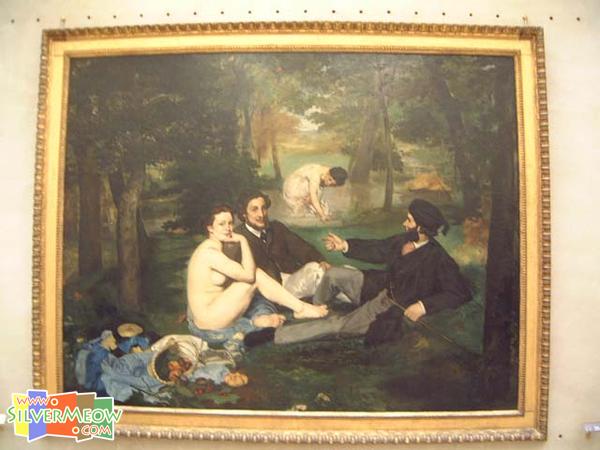 草地上的野餐 Le Dejeuner sur l'Herbe, 马奈 Edouard Manet 1863年作品
