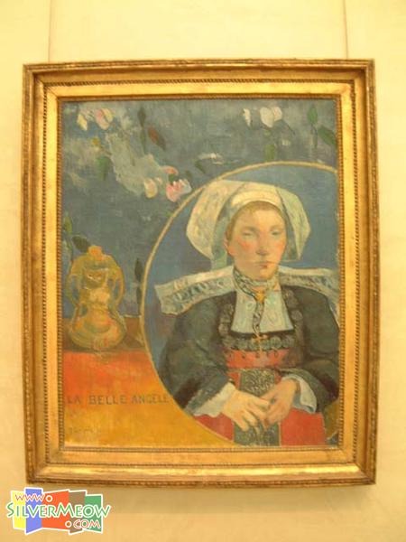 美丽的翁洁勒 La Belle Angele, 高更 Gauguin 1889年作品