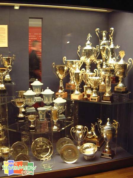 曼联球会博物馆内