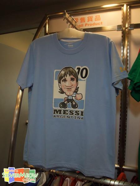 Q 版足球球星 T-shirt - 美斯 (阿根廷)