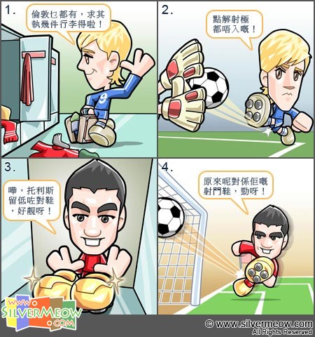 Football Comic - Goal Drought for Fernando Torres:Fernando Torres, Luis Suarez