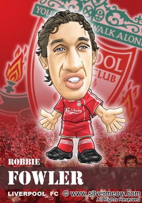 Soccer Player Caricature - Robbie Fowler (Liverpool)