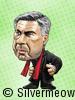 Soccer Player Caricature - Carlo Ancelotti (AC Milan)