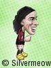 Soccer Player Caricature - Ronaldinho (AC Milan)