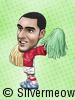 Soccer Player Caricature - Theo Walcott (Arsenal)