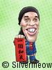 Soccer Player Caricature - Ronaldinho (Barcelona)