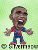 Soccer Player Caricature - Samuel Eto'o (Barcelona)