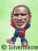 Soccer Player Caricature - Samuel Eto'o (Barcelona)