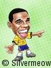 足球球星肖像漫画 - 罗比尼奥 (巴西)