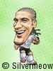 Soccer Player Caricature - Rio Ferdinand (England)