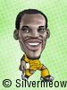 Soccer Player Caricature - Michael Essien (Ghana)
