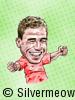 Soccer Player Caricature - Harry Kewell (Liverpool)