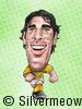 Soccer Player Caricature - Van Nistelrooy (Netherlands)