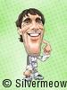 Soccer Player Caricature - Van Nistelrooy (Real Madrid)