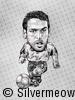 Soccer Player Caricature - Raul Gonzalez (Spain)