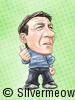 Soccer Player Caricature - Alan Curbishley (West Ham)