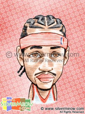 NBA Player Caricature - Allen Iversion