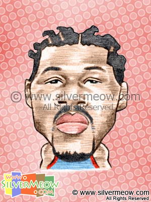 NBA 球星肖像漫畫 - 賓華萊士