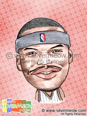 NBA 球星肖像漫画 - 杰梅因奥尼尔