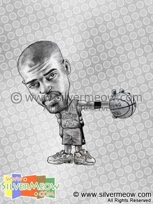 NBA Player Caricature - Vince Carter