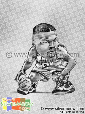 NBA Player Caricature - Larry Johnson
