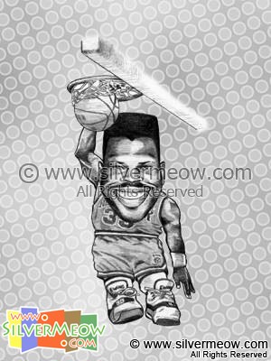 NBA 球星肖像漫畫 - 伊榮