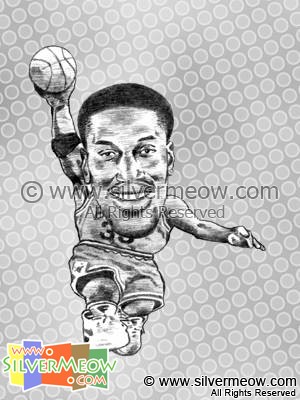 NBA 球星肖像漫画 - 斯科蒂皮蓬