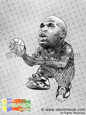 NBA Player Caricature - Shaquille O'Neal