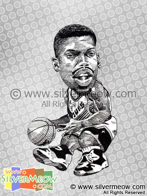 NBA Player Caricature - Kelvin Johnson