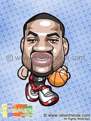 NBA 球星漫畫造型 - 韋迪