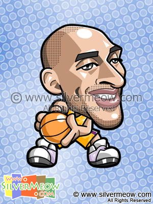 NBA Player Caricature - Kobe Bryant