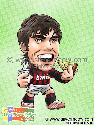 Soccer Player Caricature - Kaka (AC Milan)
