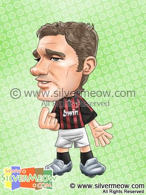 Soccer Player Caricature - Andriy Shevchenko (AC Milan)