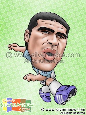 Soccer Player Caricature - Roman Riquelme (Argentina)