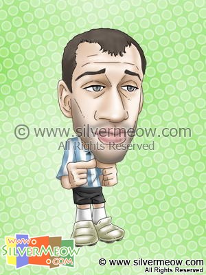 Soccer Player Caricature - Javier Mascherano (Argentina)