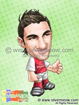 Soccer Player Caricature - Cesc Fabregas (Arsenal)