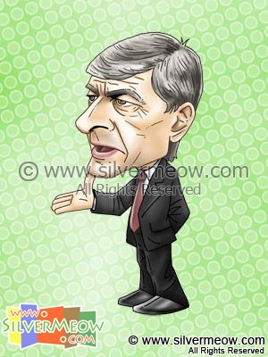 Soccer Player Caricature - Arsene Wenger (Arsenal)