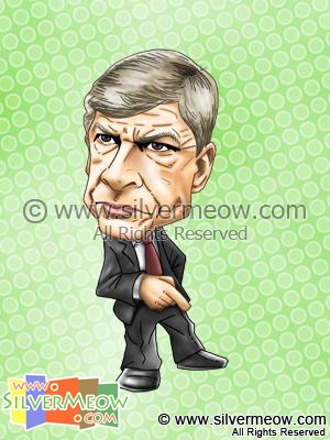 Soccer Player Caricature - Arsene Wenger (Arsenal)