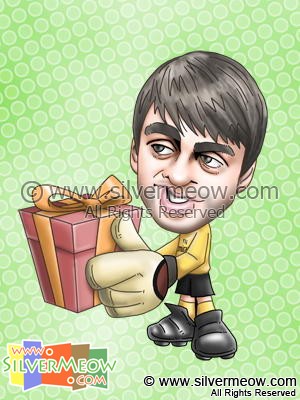 Soccer Player Caricature - Lukasz Fabianski (Arsenal)