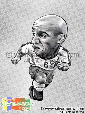 足球球星肖像漫畫 - 羅拔圖卡路士 (巴西)