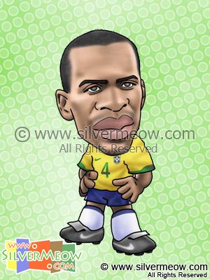 足球球星肖像漫画 - 胡安 (巴西)