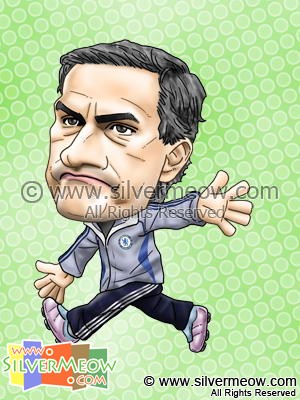 Soccer Player Caricature - Jose Mourinho (Chelsea)
