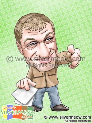 Soccer Player Caricature - Roman Abramovich (Chelsea)