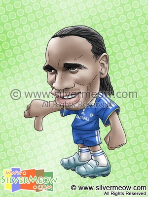 足球球星肖像漫畫 - 杜奧巴 (車路士)