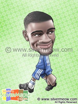 Soccer Player Caricature - Salomon Kalou (Chelsea)