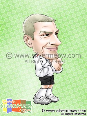 足球球星肖像漫畫 - 碧咸 (英格蘭)